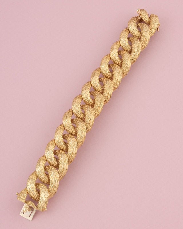 Bracelet gourmette en or jaune 18K - Castafiore