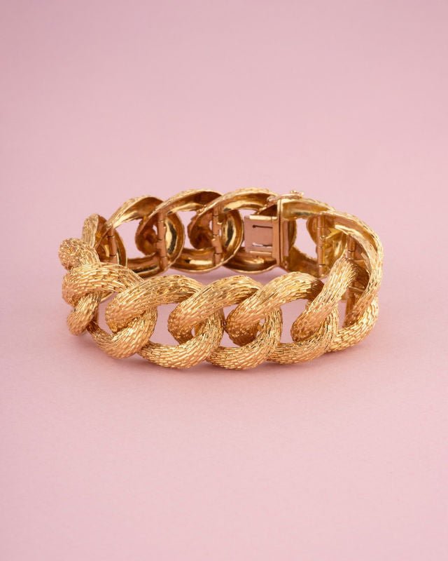 Bracelet gourmette en or jaune 18K - Castafiore