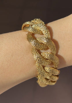 Bracelet gourmette en or jaune 18K - Castafiore