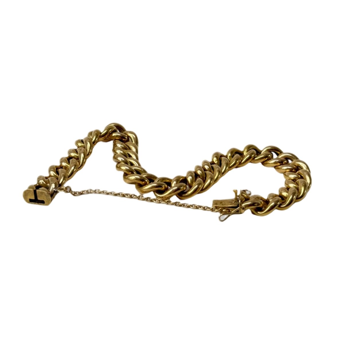 Bracelet gourmette en or jaune - Castafiore