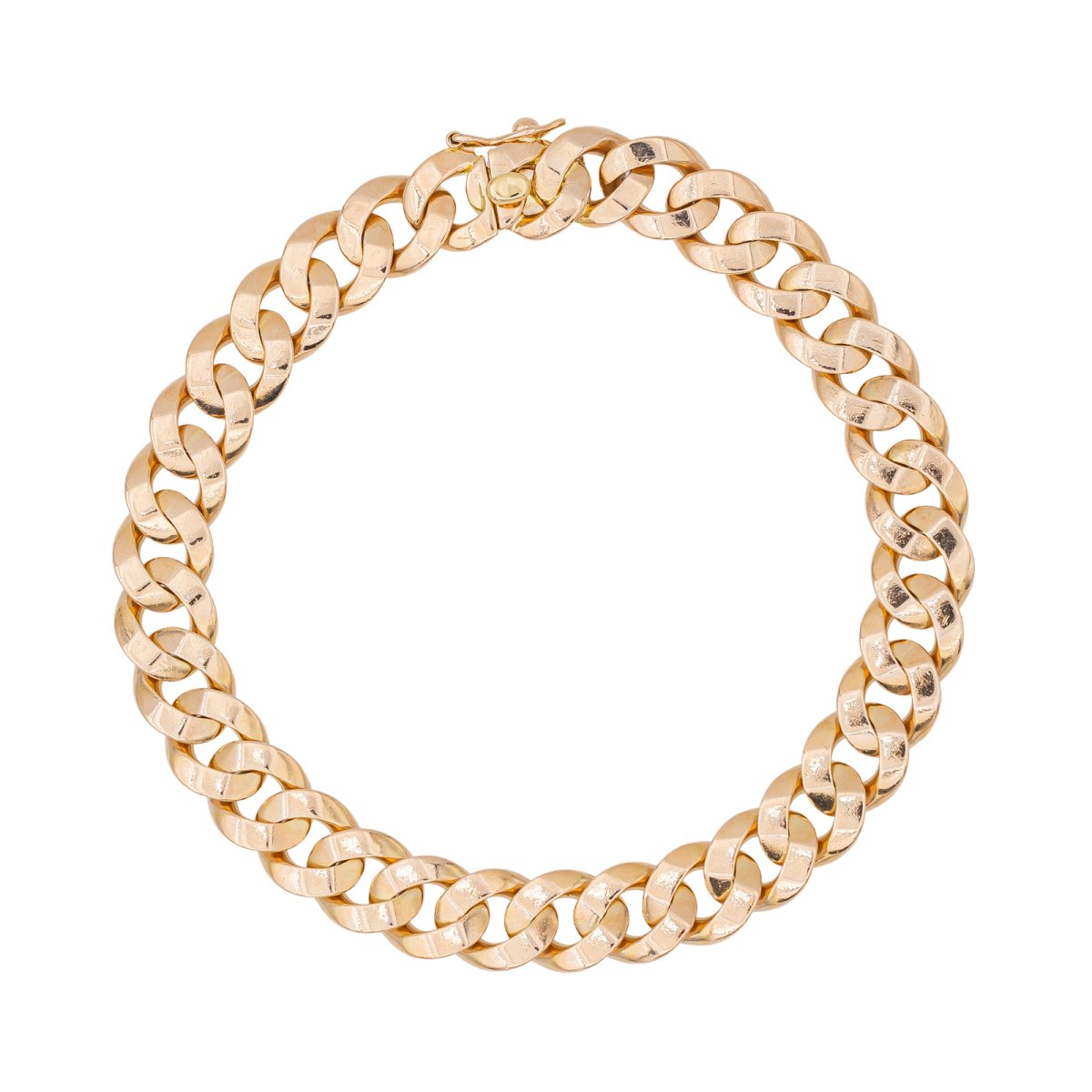 Bracelet Gourmette en or rose - Castafiore