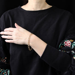 Bracelet gourmette en or rose - Castafiore