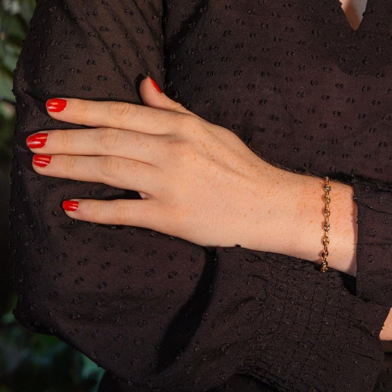 Bracelet Grain de café Or jaune - Castafiore