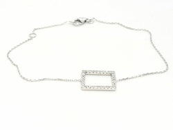 Bracelet Graphique Or blanc Diamant - Castafiore