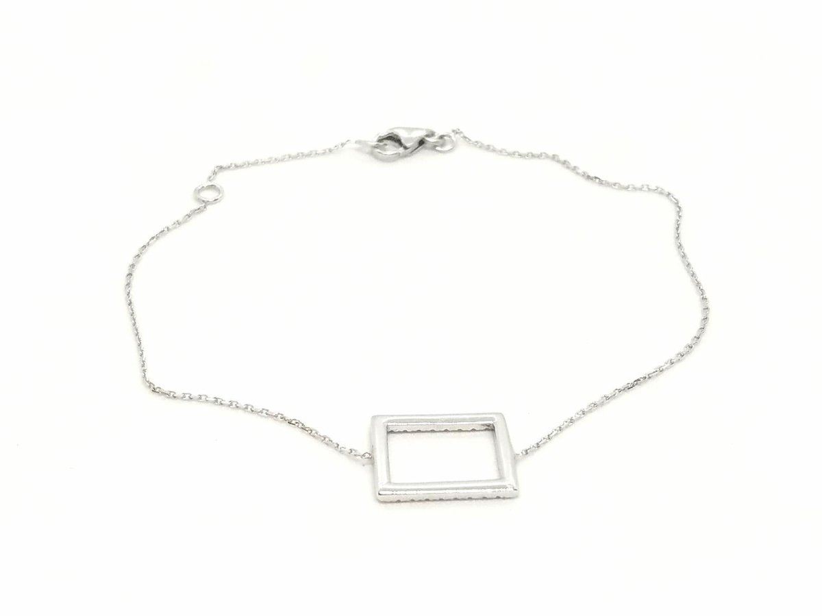 Bracelet Graphique Or blanc Diamant - Castafiore