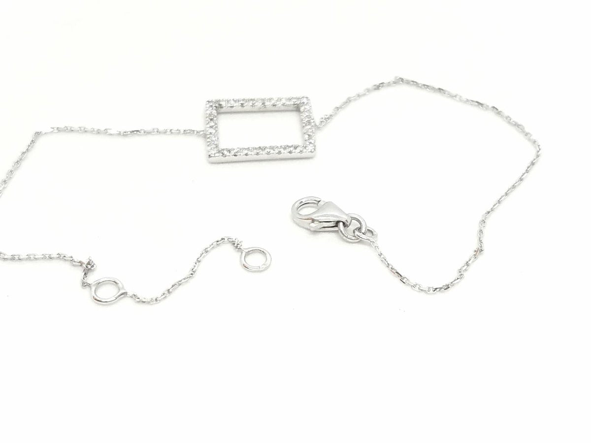 Bracelet Graphique Or blanc Diamant - Castafiore