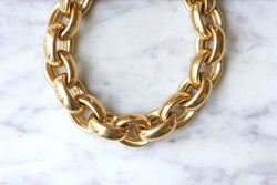 Bracelet grosse maille gourmette or - Castafiore