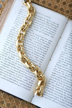 Bracelet grosse maille gourmette or - Castafiore