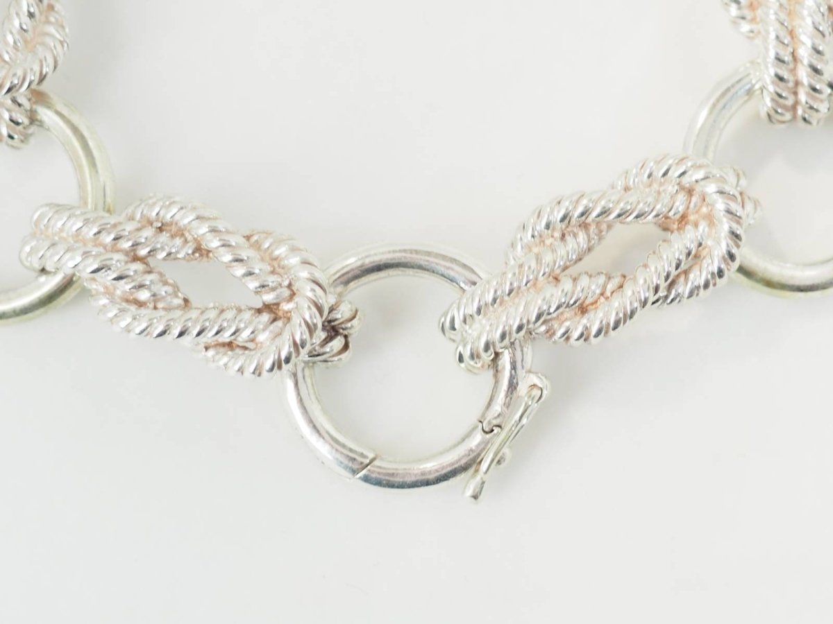 Bracelet Hermès "Audierne" en argent - Castafiore