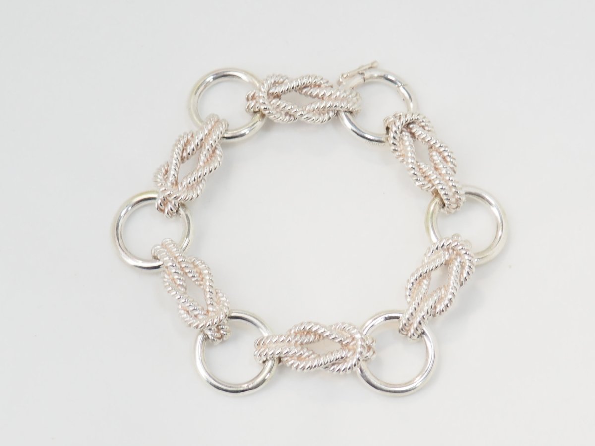 Bracelet Hermès "Audierne" en argent - Castafiore