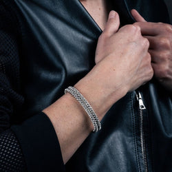 Bracelet HERMES by Lucien Vachey en argent - Castafiore