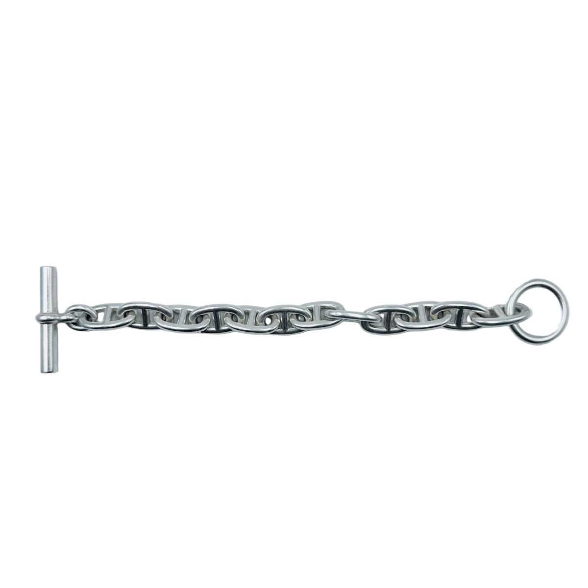 Bracelet HERMÈS "Chaîne d'ancre" en argent - Castafiore