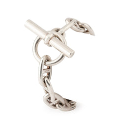 Bracelet HERMÈS "Chaine d'ancre" en argent - Castafiore