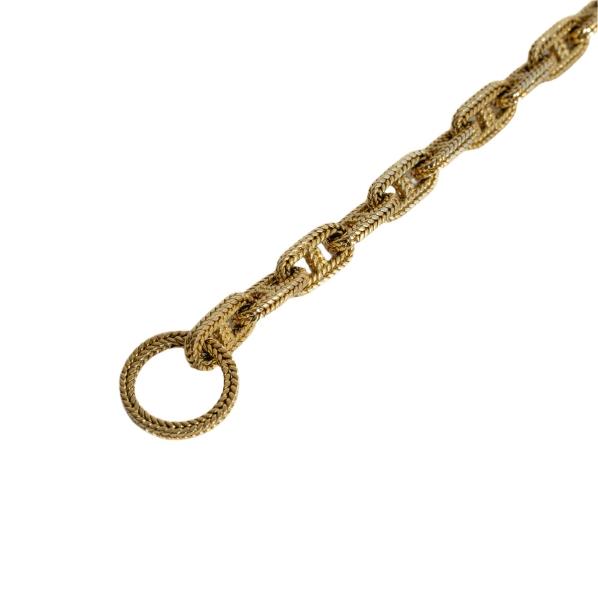 Bracelet HERMES Chaîne d'ancre or jaune par Georges Lenfant - Castafiore