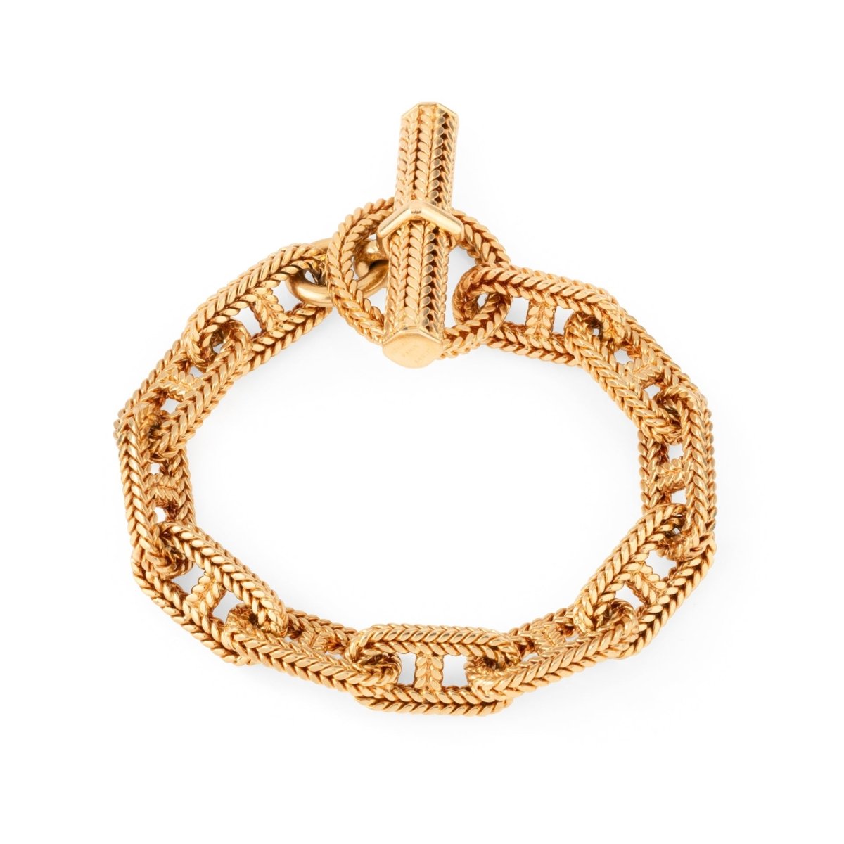 Bracelet HERMÈS "Chaîne d’ancre Vendôme" GM en or jaune - Castafiore