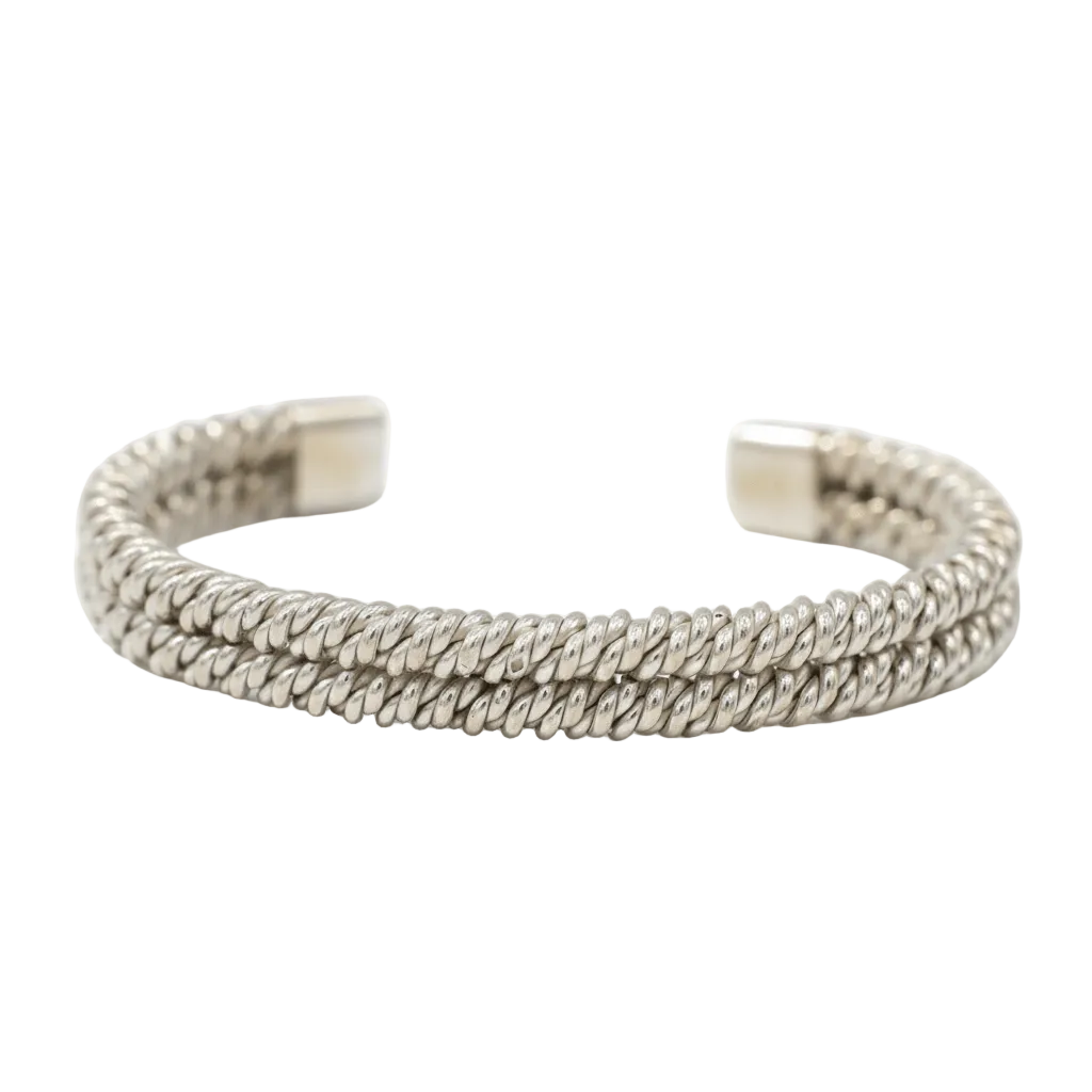 Bracelet HERMES en argent , Lucien Vachey - Castafiore