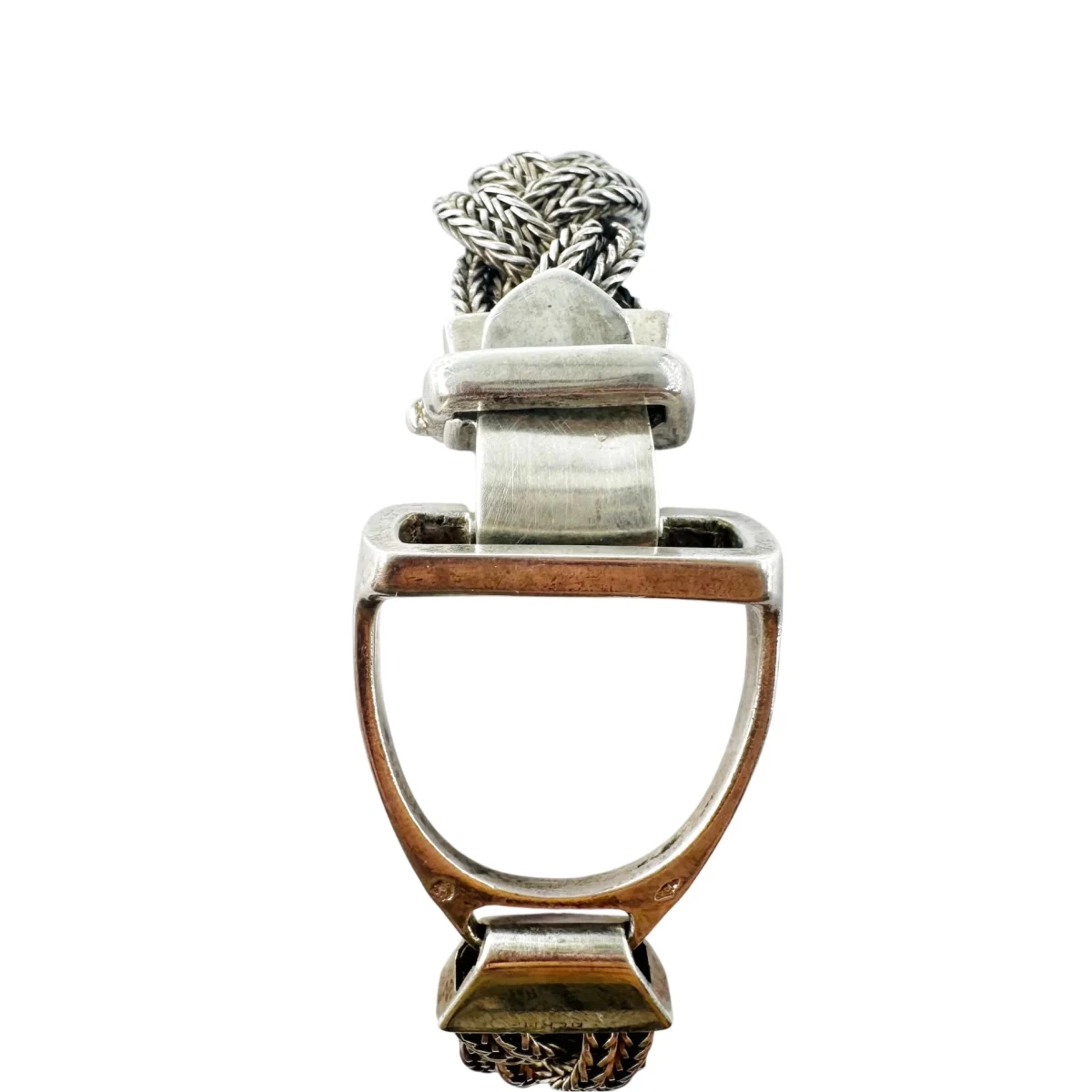 Bracelet HERMÈS "Étrier" en argent - Castafiore