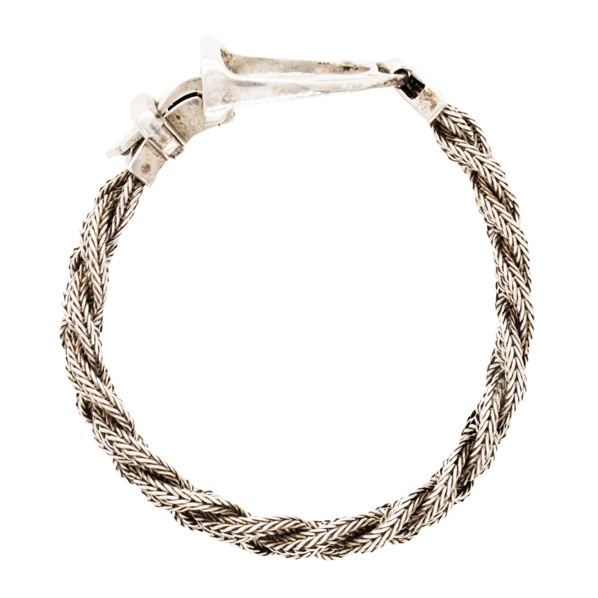 Bracelet HERMÈS "Étrier" en argent - Castafiore
