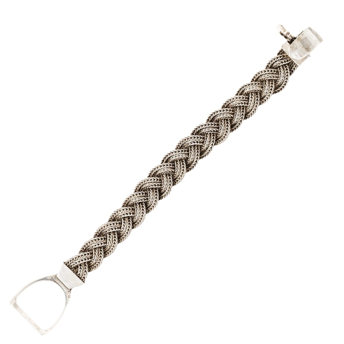 Bracelet HERMÈS "Étrier" en argent - Castafiore