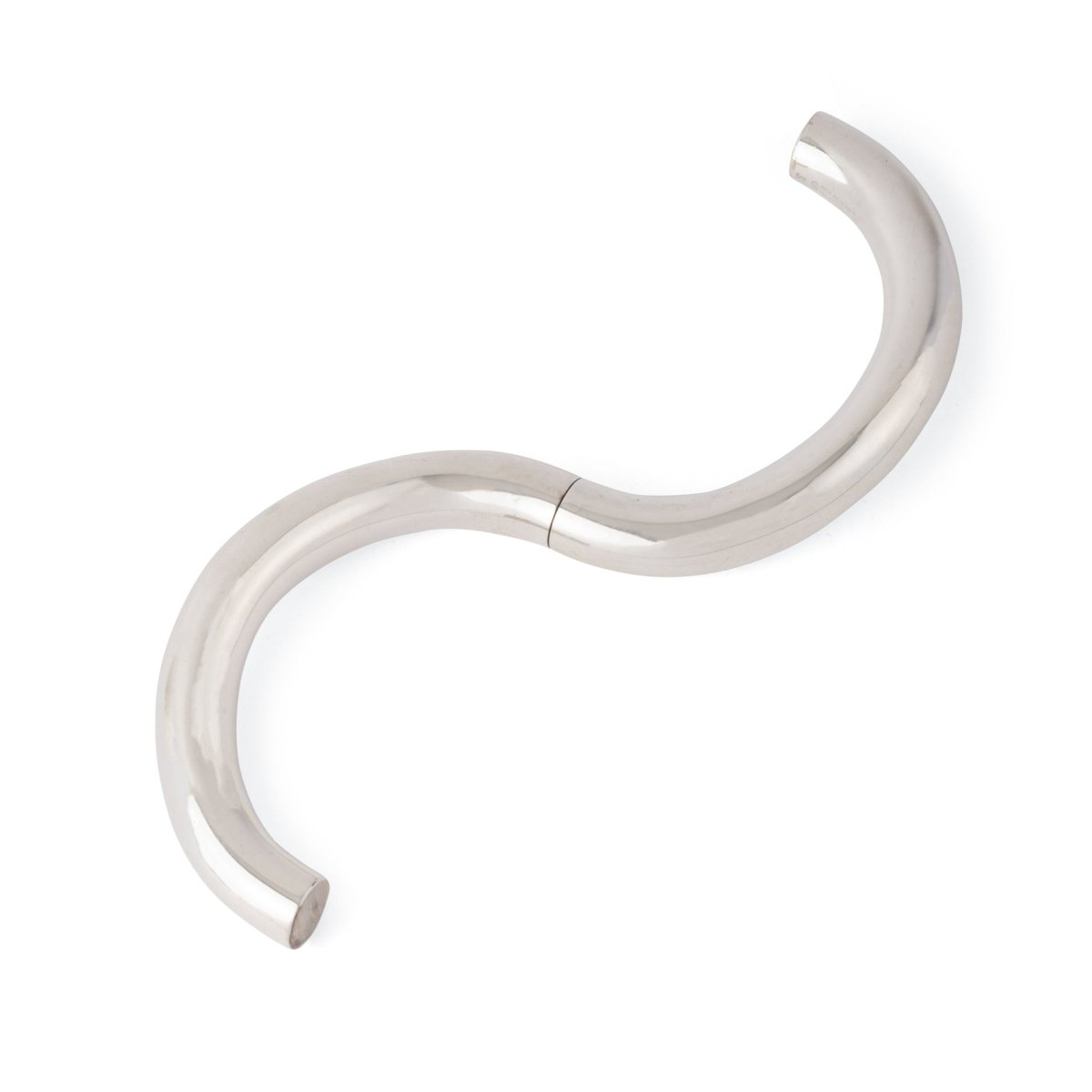 Bracelet HERMÈS, "Lima" jonc en argent de la maison - Castafiore