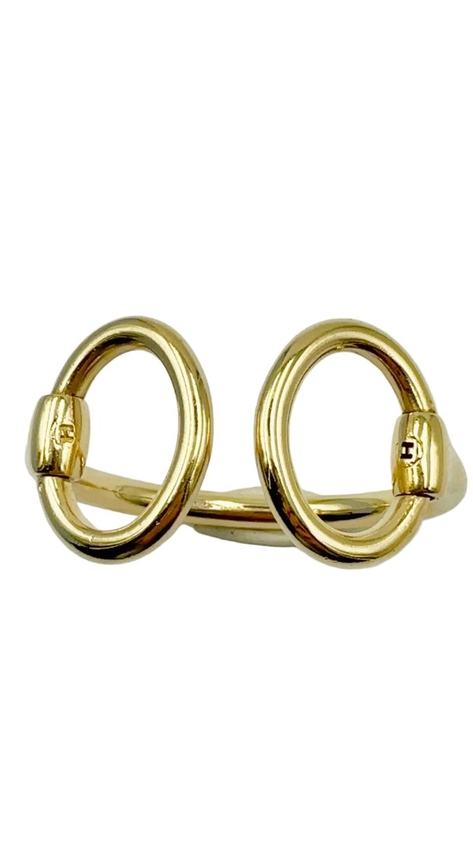Bracelet HERMES "Nausicaa" en or jaune - Castafiore