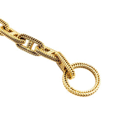 Bracelet HERMÈS par GEORGES LENFANT "Chaîne d'ancre Vendôme" en or jaune - Castafiore