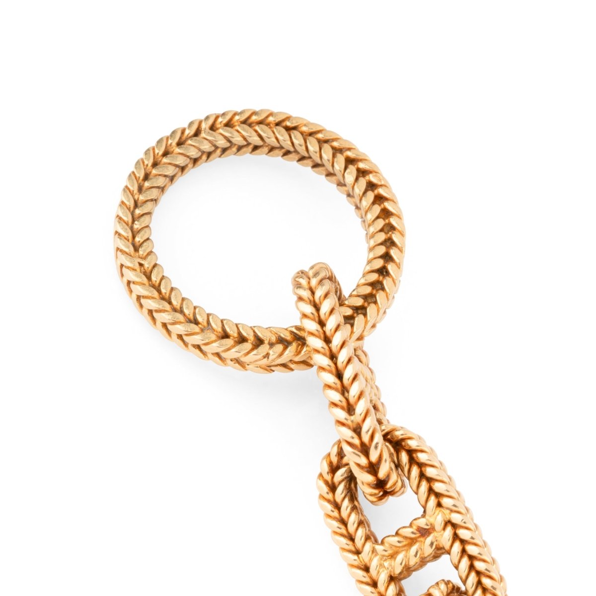 Bracelet HERMÈS par GEORGES LENFANT "Chaîne d’ancre Vendôme" GM en or jaune - Castafiore