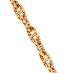 Bracelet HERMÈS par GEORGES LENFANT "Chaîne d’ancre Vendôme" GM en or jaune - Castafiore