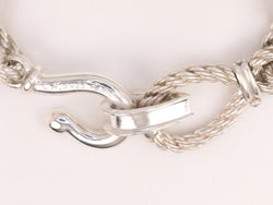 Bracelet Hermès vintage en argent par Gaëtan de Percin - Castafiore