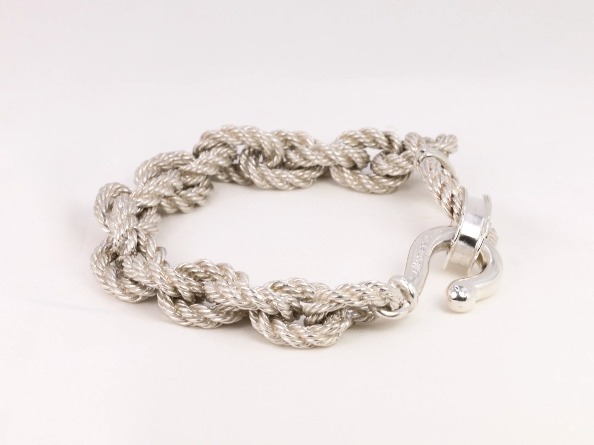 Vintage Hermès bracelet in silver by Gaëtan de Percin – Castafiore