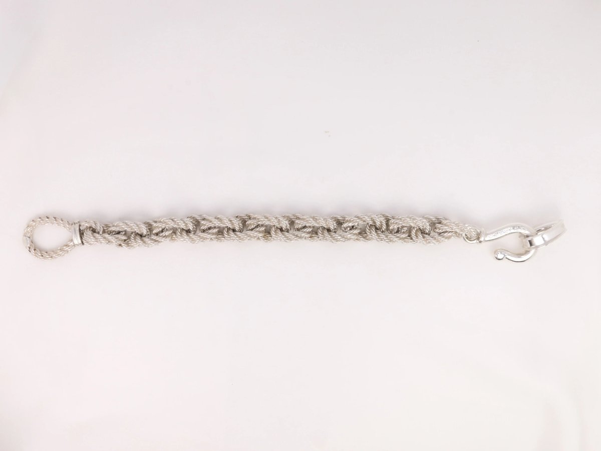 Bracelet Hermès vintage en argent par Gaëtan de Percin - Castafiore