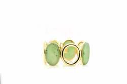 Bracelet jades en or jaune 18k - Castafiore