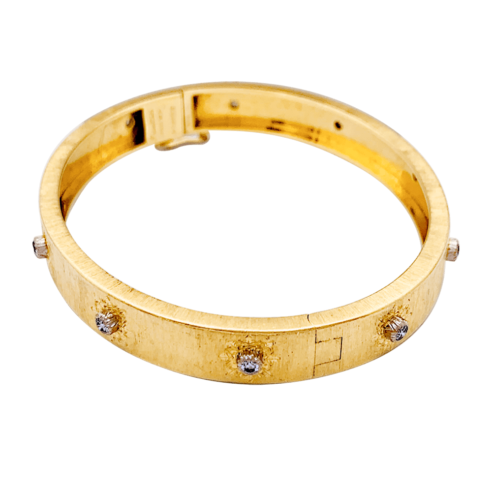 Bracelet Buccellati "Macri Classica", two gold tones and diamonds.