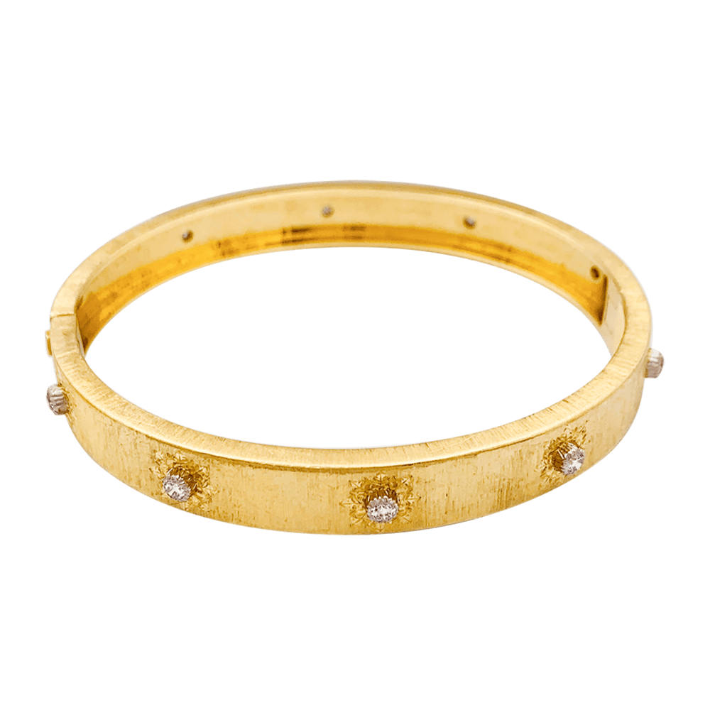 Bracelet Buccellati "Macri Classica", two gold tones and diamonds.