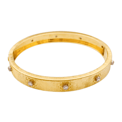 Bracelet Buccellati "Macri Classica", two gold tones and diamonds.
