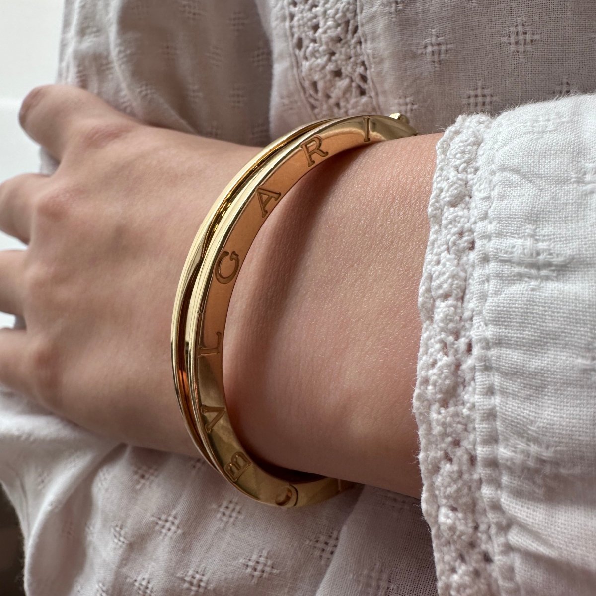 Bracelet BULGARI wedding band in yellow gold - Castafiore