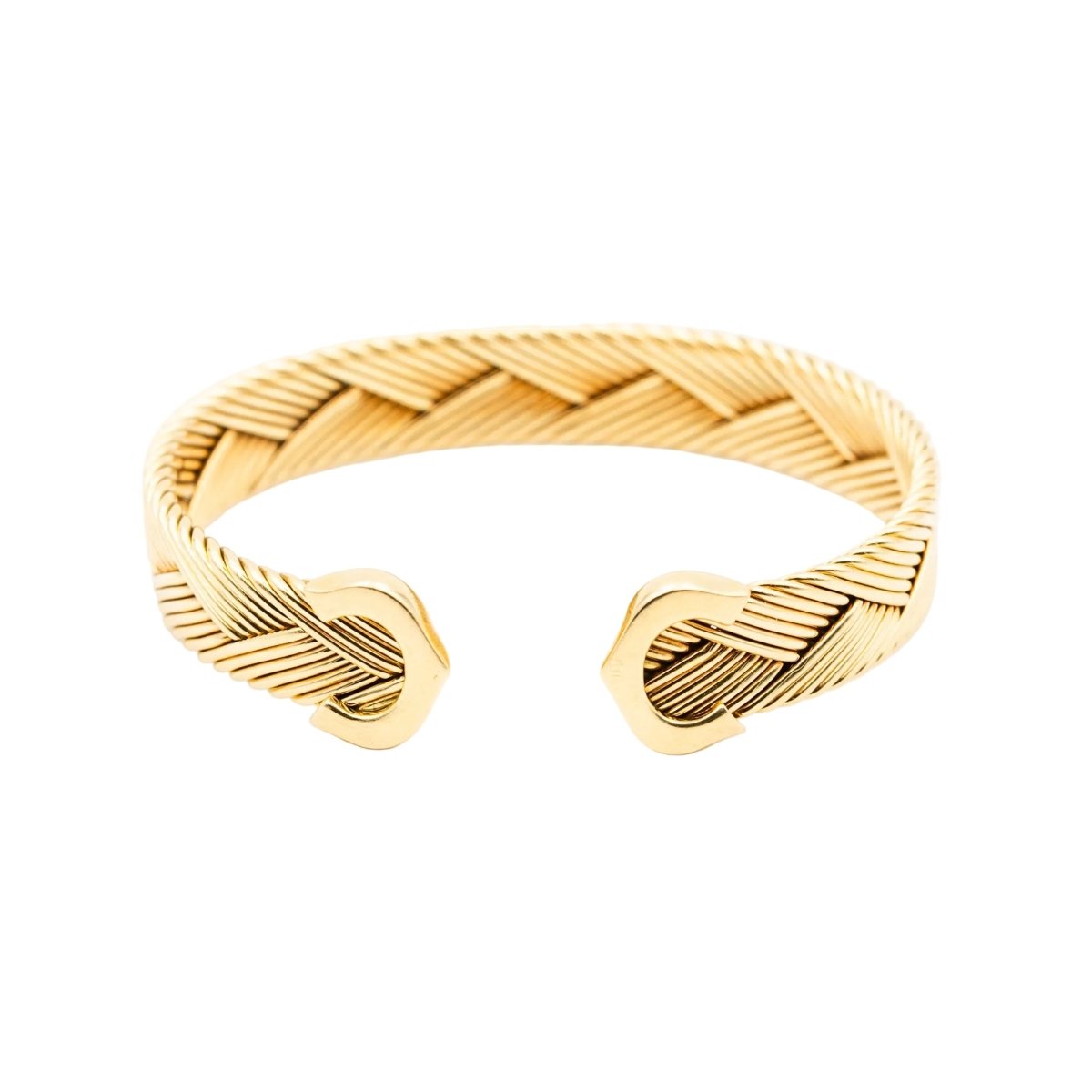 Bracelet Jonc CARTIER "Double C" en or jaune - Castafiore