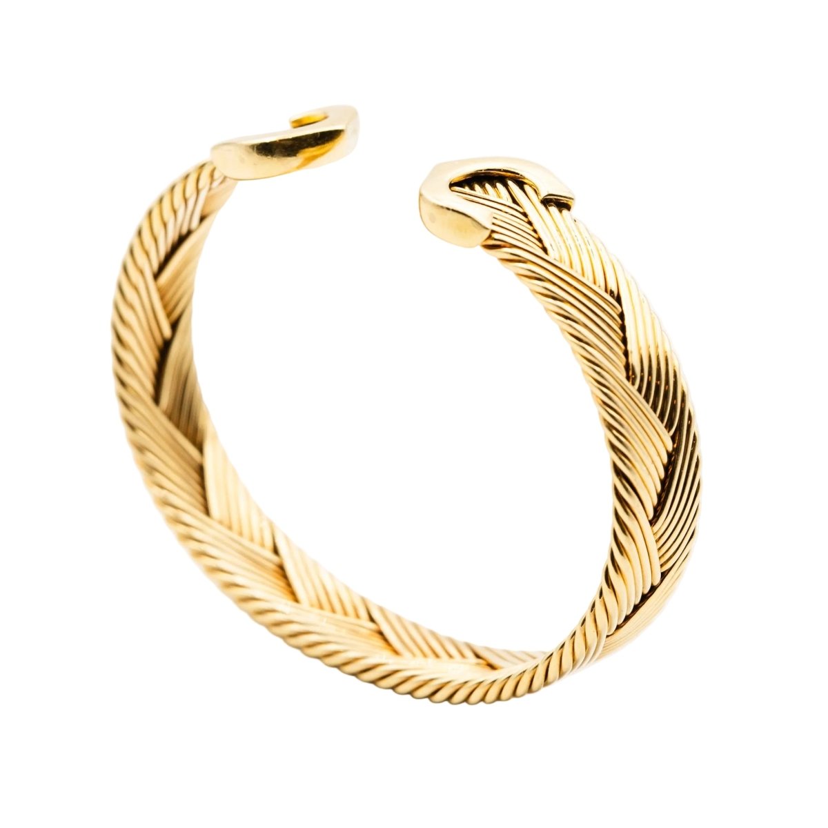 Bracelet Jonc CARTIER "Double C" en or jaune - Castafiore