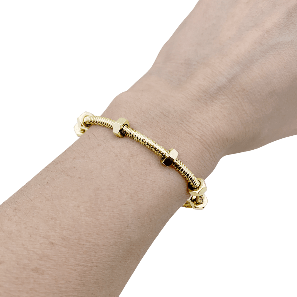 Bracelet Cartier, "Écrou", rose gold.