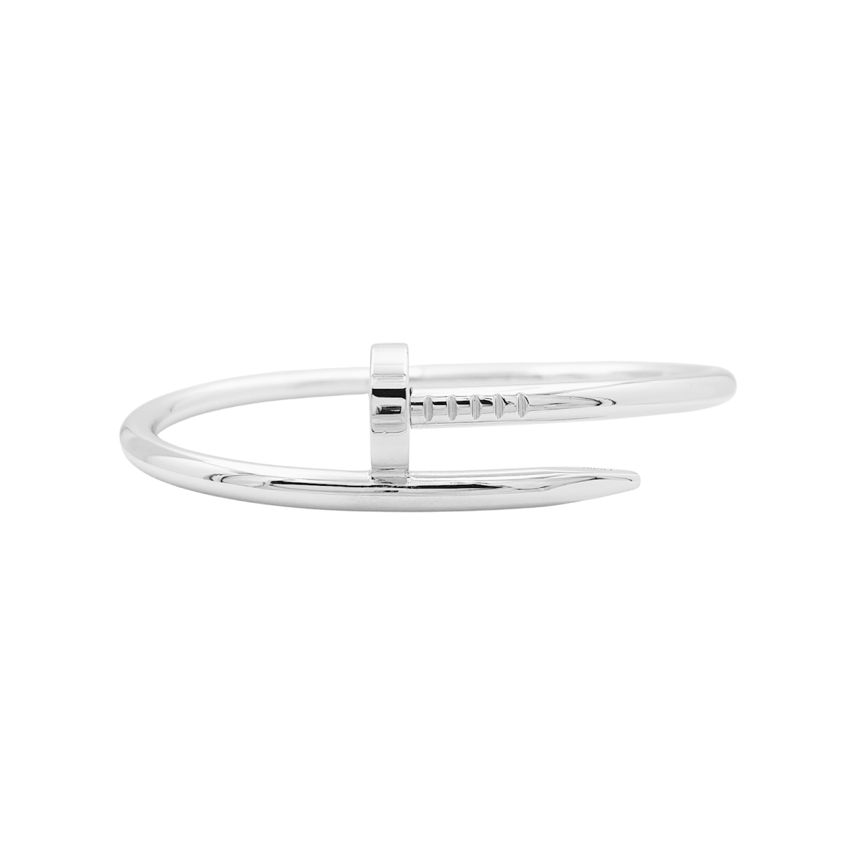 Bracelet Jonc CARTIER "Juste un Clou" en or blanc - Castafiore