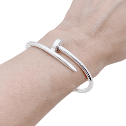 Bracelet Jonc CARTIER "Juste un Clou" en or blanc - Castafiore