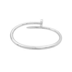 Bracelet Jonc CARTIER "Juste un Clou" en or blanc - Castafiore
