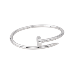 Bracelet Jonc CARTIER "Juste Un Clou" en or blanc - Castafiore