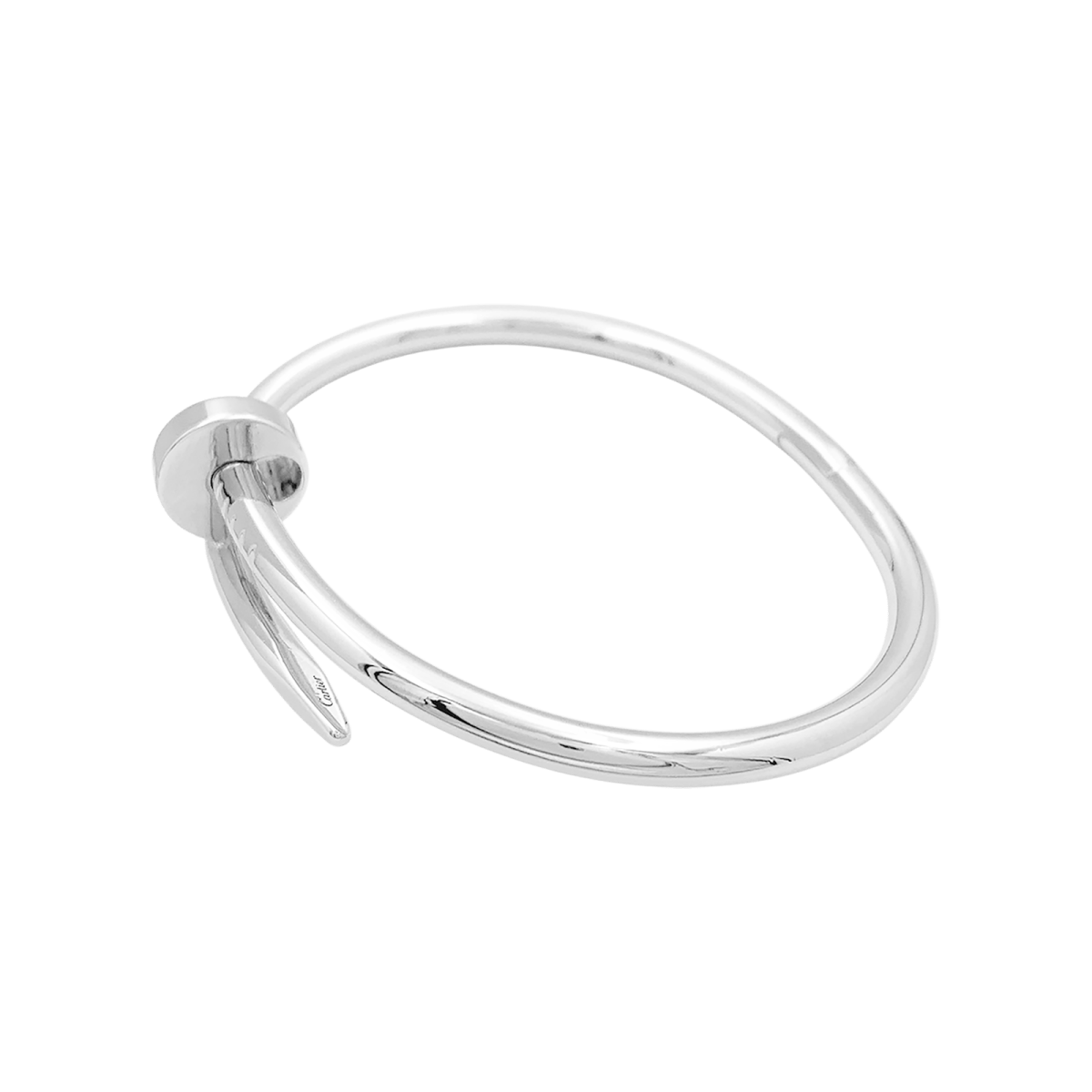 Bracelet Jonc CARTIER "Juste un Clou" en or blanc - Castafiore
