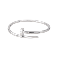 Bracelet Jonc CARTIER "Juste Un Clou" en or blanc - Castafiore