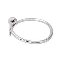 Bracelet Jonc CARTIER "Juste Un Clou" en or blanc - Castafiore