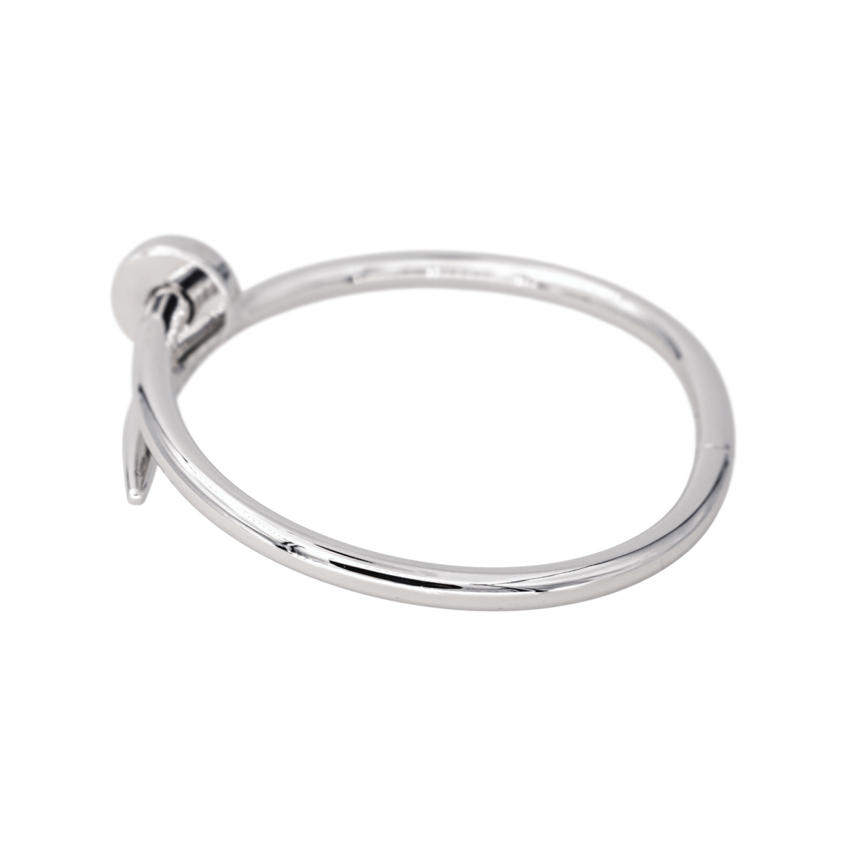 Bracelet Jonc CARTIER "Juste Un Clou" en or blanc - Castafiore
