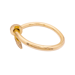 Bracelet Jonc CARTIER "Juste un Clou" en or jaune et diamants - Castafiore