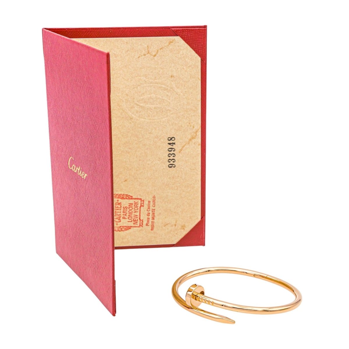 Bracelet Jonc CARTIER "Juste un clou" en or rose - Castafiore