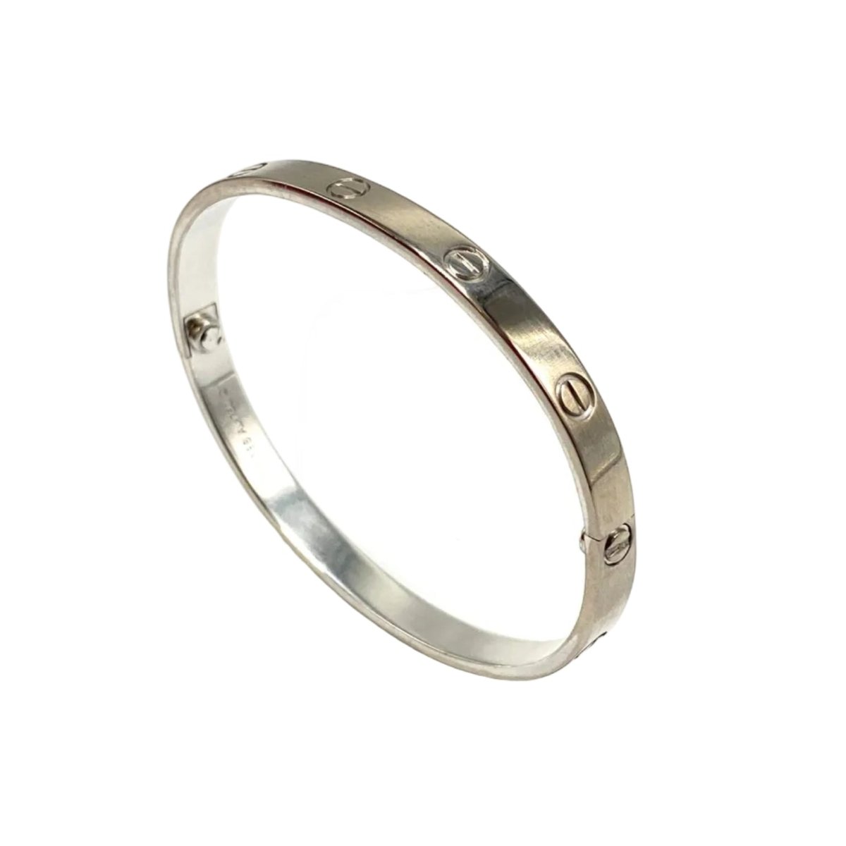 Bracelet Jonc CARTIER "Love Classique" en or blanc - Castafiore